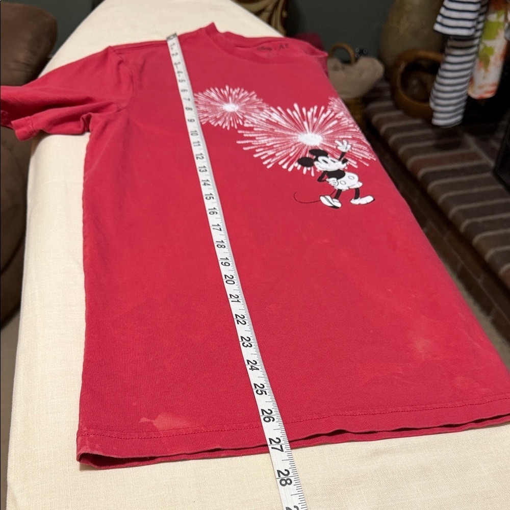 Disney/American Eagle Collaboration Mickey Mouse Fireworks Shirt Sleeve Tee - Picture 7 of 14